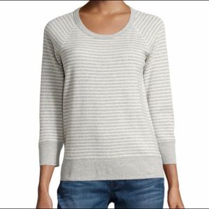 Standard James Perse Grey Striped Jersey Raglan 1